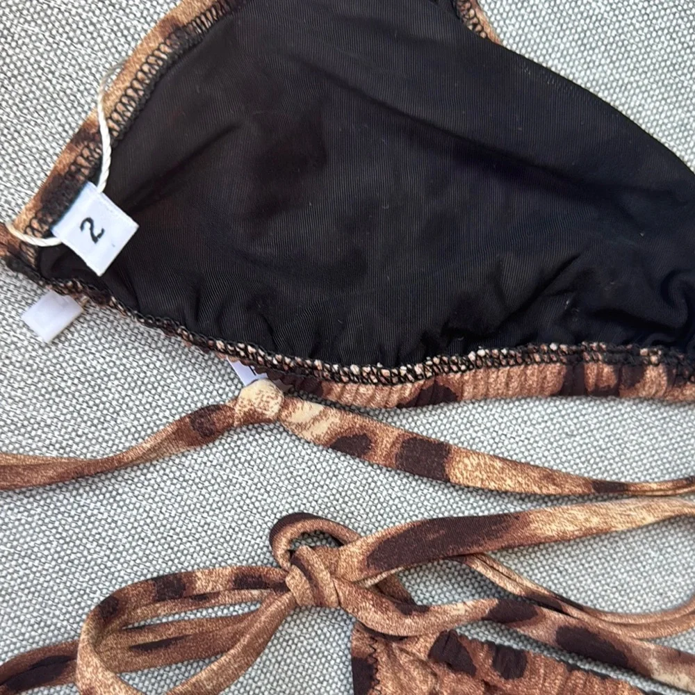 Leopard Print Bikini Set
